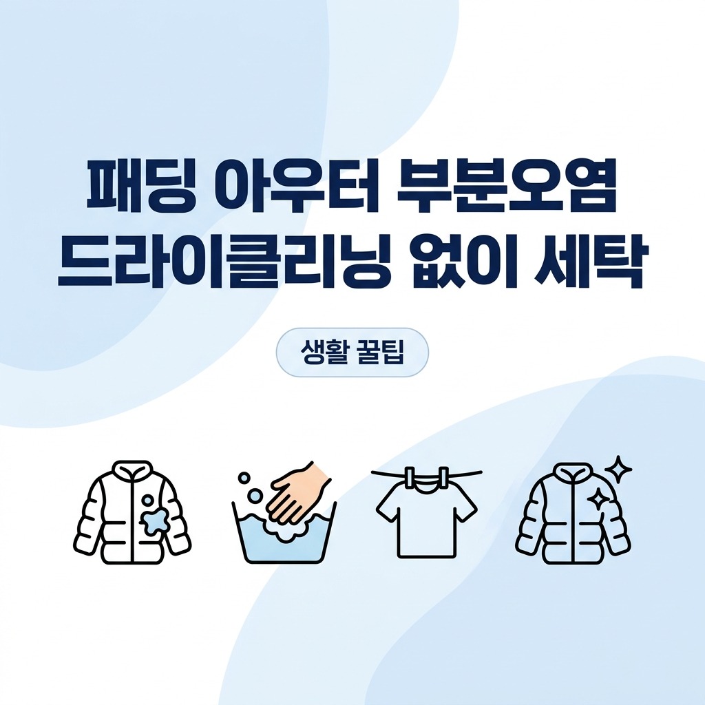 패딩 아우터 부분 오염 드라이클리닝 없이 제거법과 관리 팁