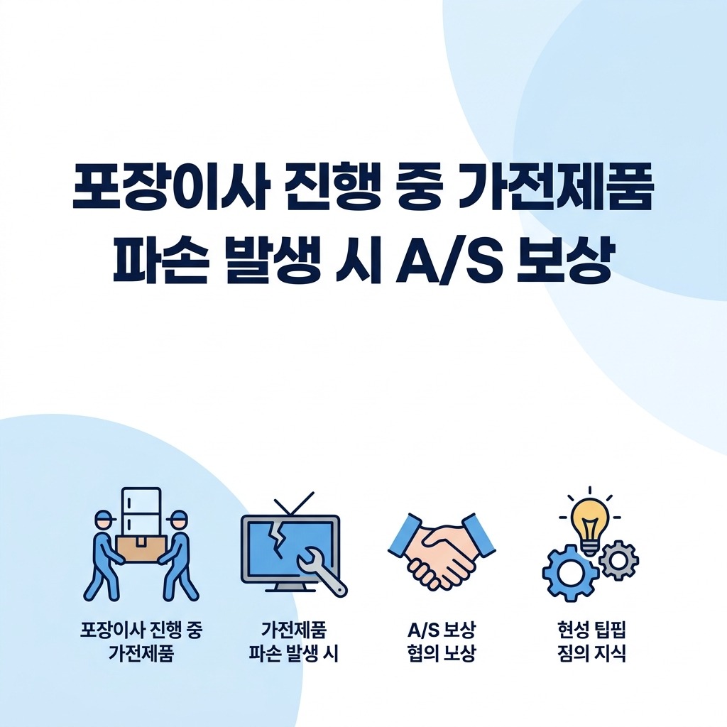 포장이사 진행 중 가전제품 파손 발생 시 A/S 보상 협의 노하우