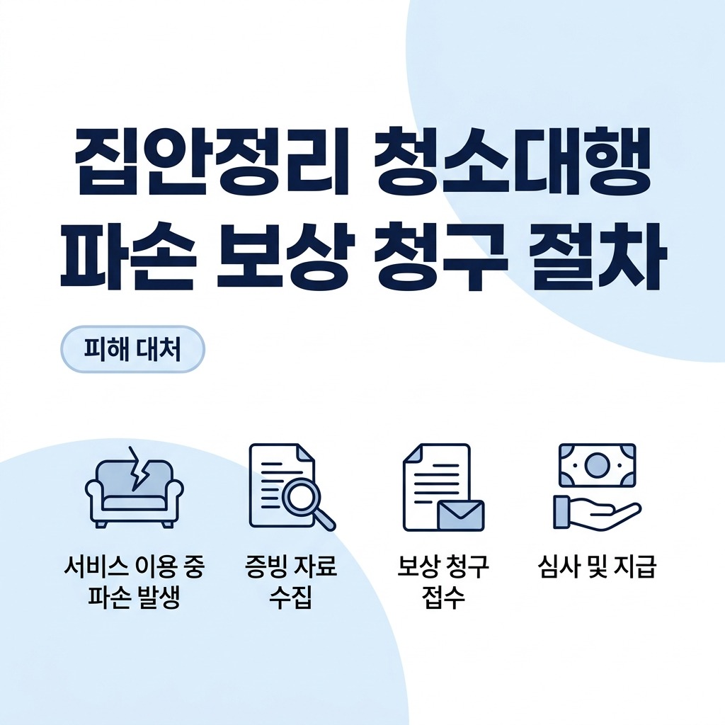 집안정리 청소 대행 서비스 이용 중 파손 보상 청구 절차와 기준